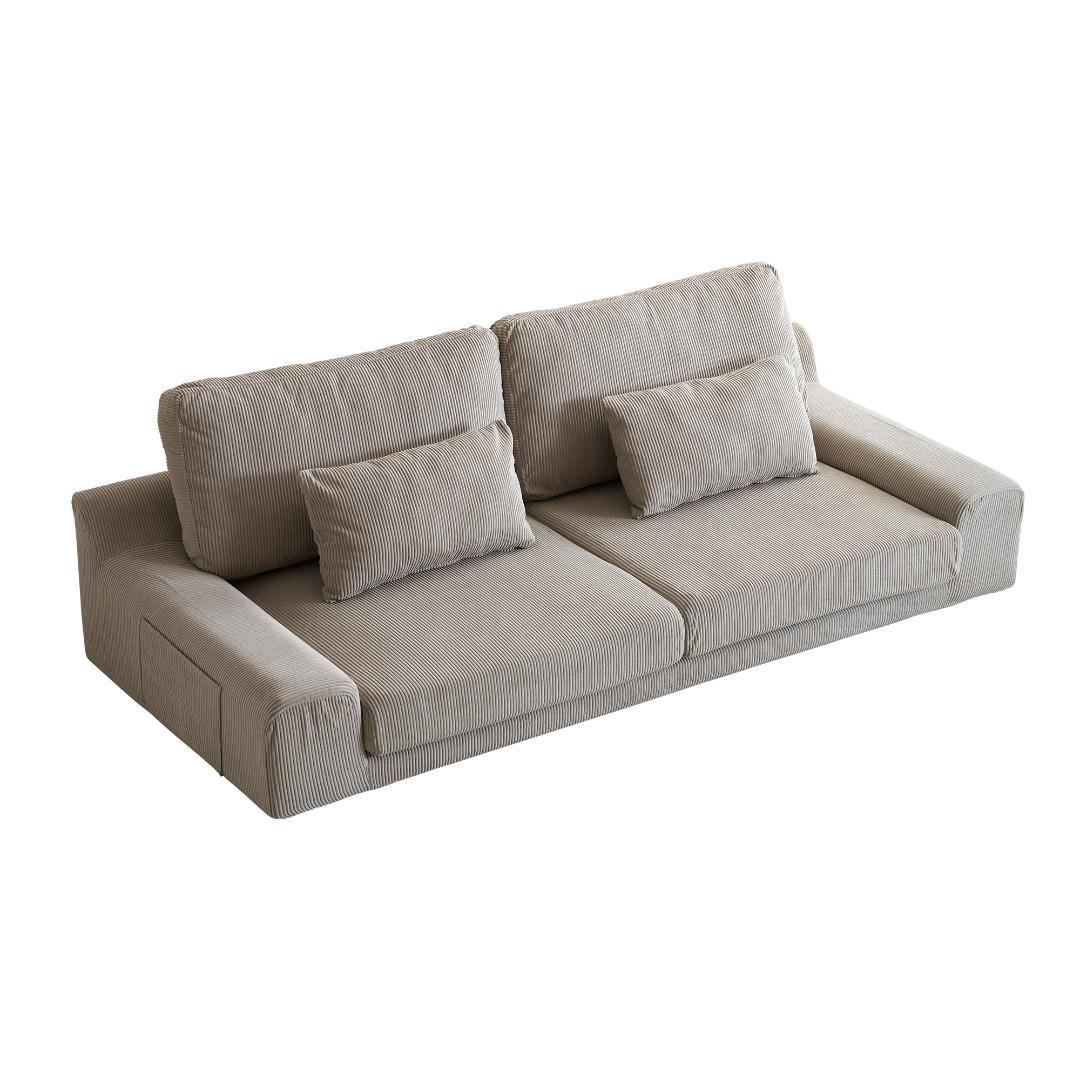 2人掛けソファ ソファベッド コンパクト ローソファ クッション付き こたつ用