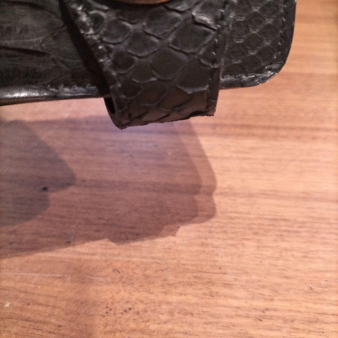 未使用品　アルズニ　パイソン　二つ折り財布　ウォレット　タイガーアイ