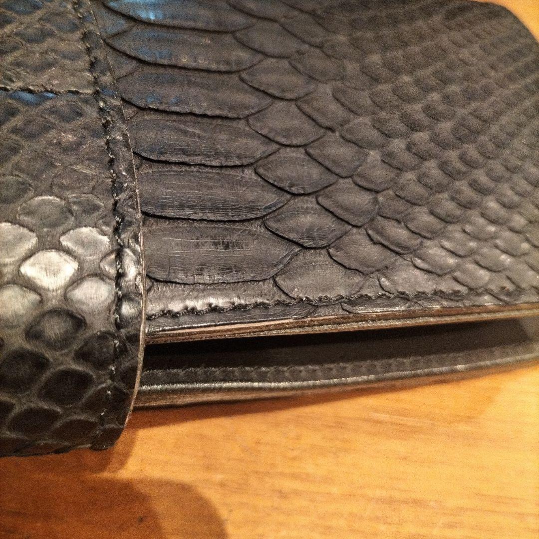 未使用品　アルズニ　パイソン　二つ折り財布　ウォレット　タイガーアイ