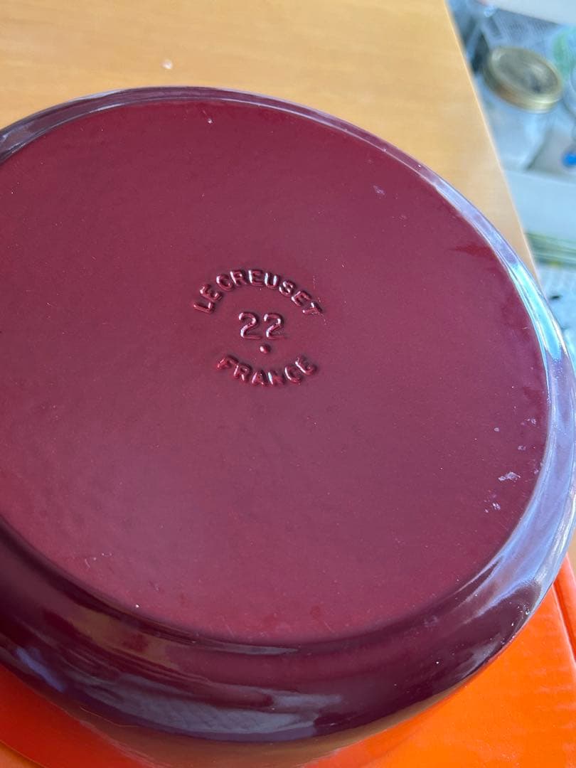 ルクルーゼ LE CREUSET ココットロンド22cm シャロー浅型チェリー