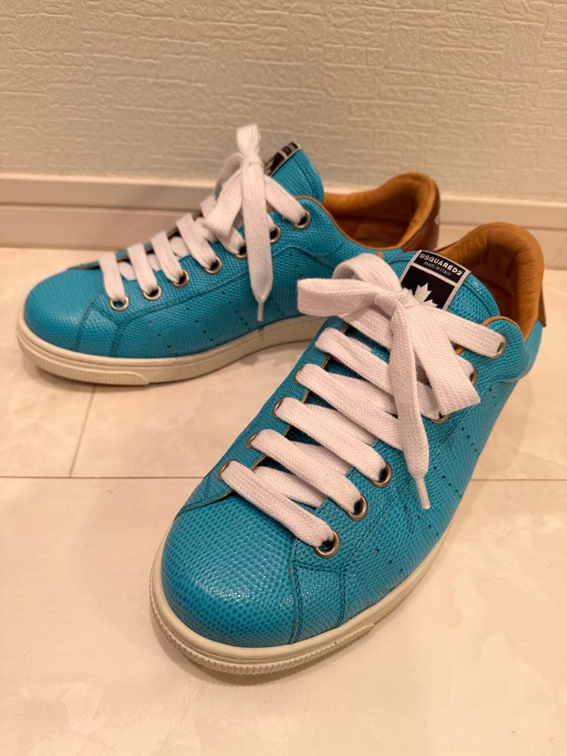 DSQUARED2 レザー スニーカー　パイソン　サイズ40 ディースクエアード