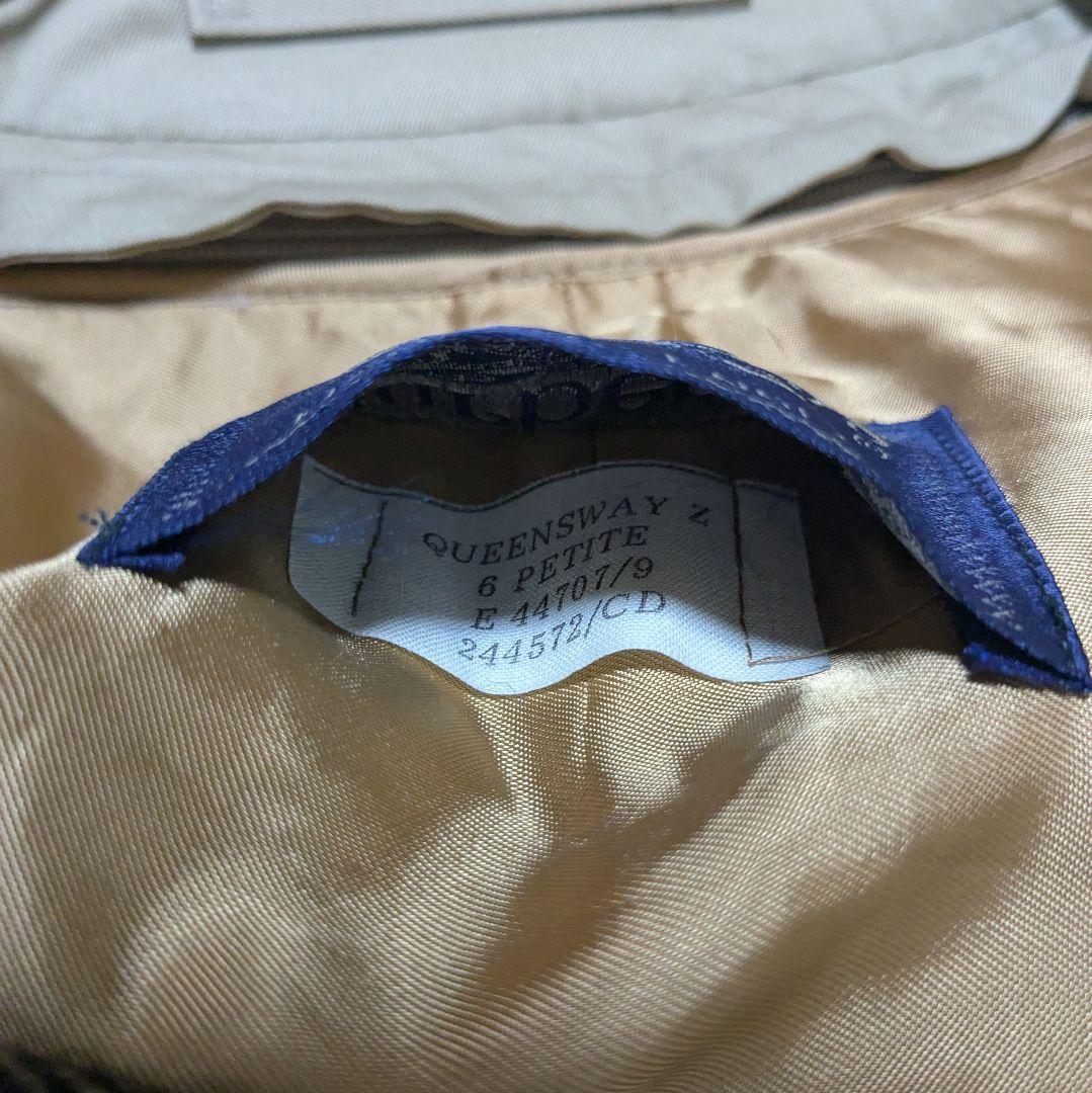 美品 英国製 80s バーバリー ステンカラーコート レディース ウールライナー