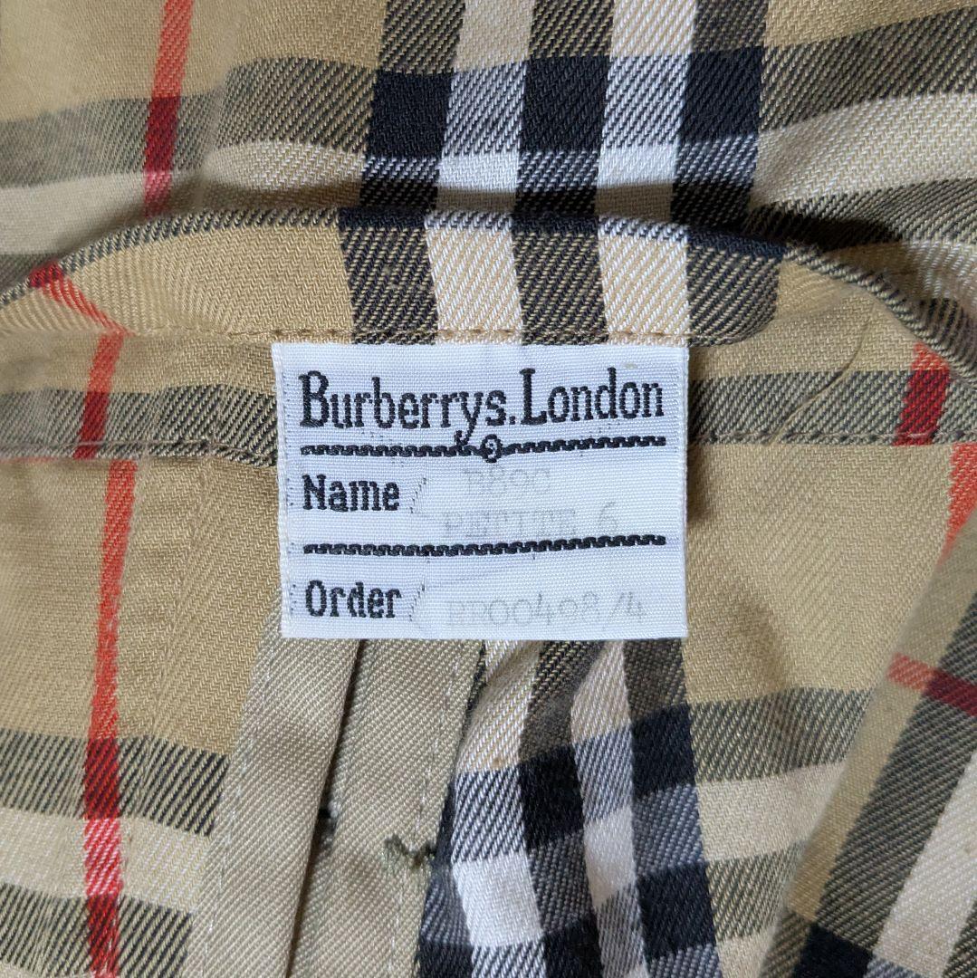 美品 英国製 80s バーバリー ステンカラーコート レディース ウールライナー