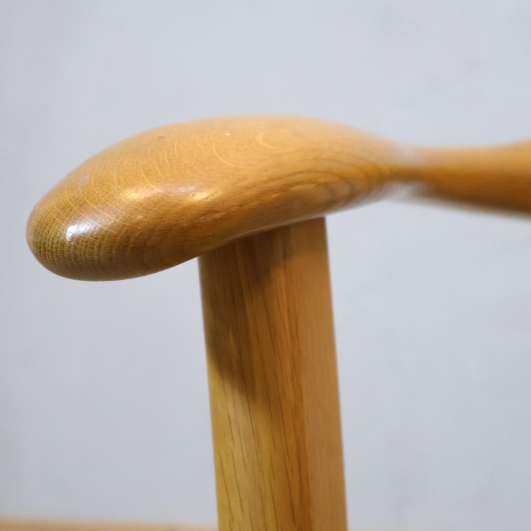 HIDA 飛騨産業 オーク材 ダイニングチェア 2脚セット アームチェア 和