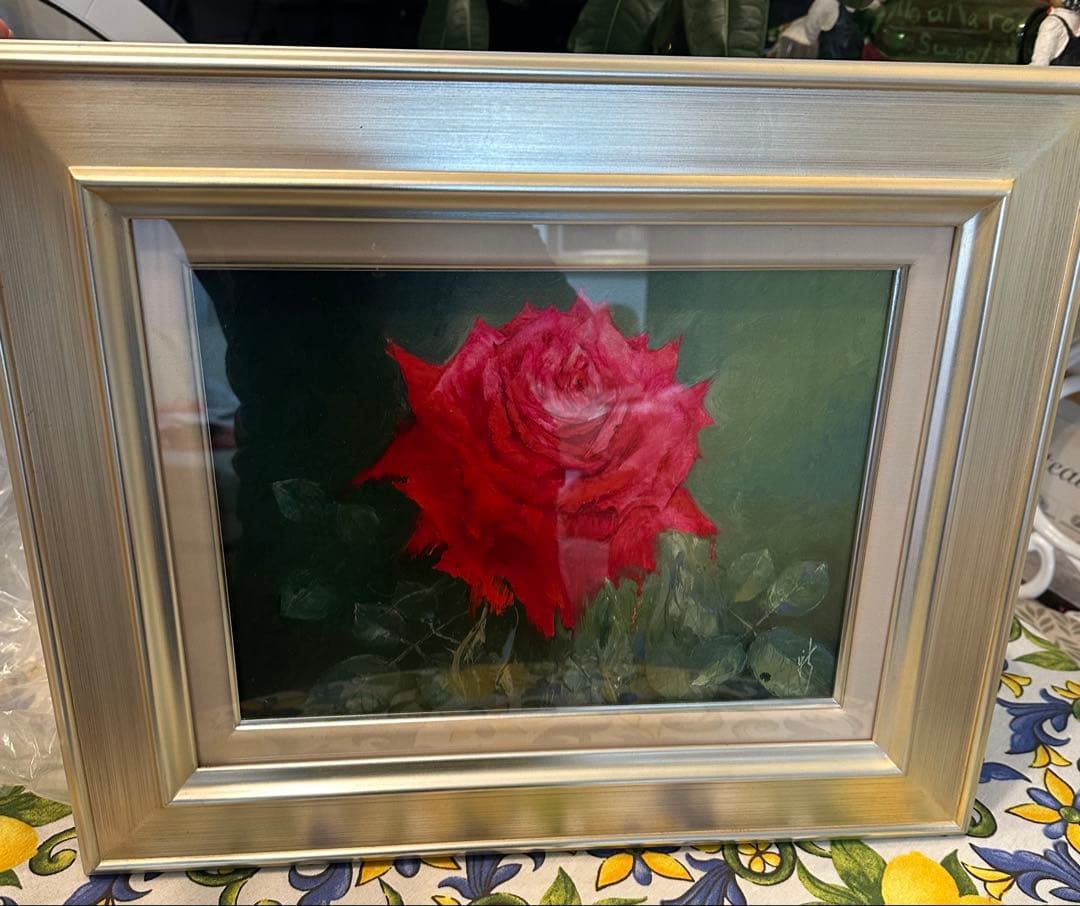 バラ 木村新　2006 F4サイズ　薔薇　絵画