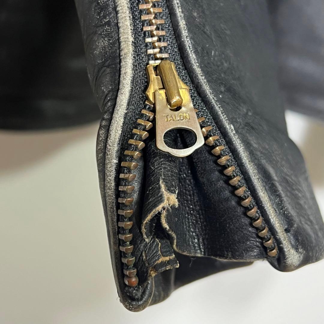 VANSON バンソン　シングル　ライダース　ジャケット　サイズ34