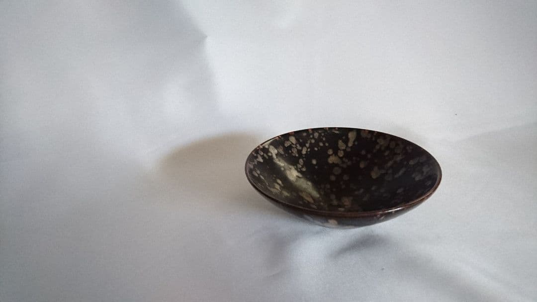 中国時代物 天目茶碗 骨董品茶道具 陶器  共箱付き