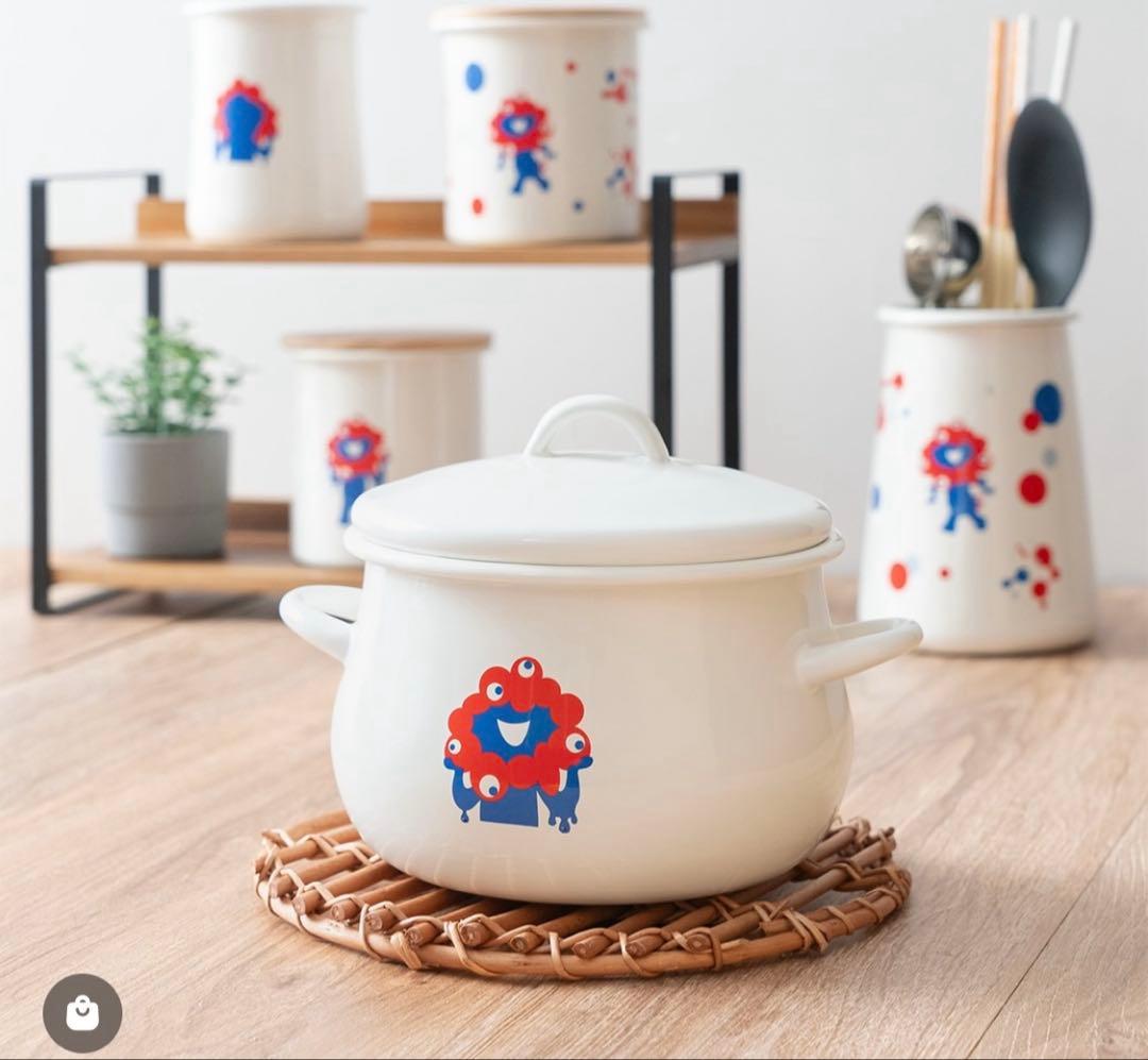 【新品】EXPO2025 ミャクミャク ホーロー 両手鍋16cm シンプル 万博