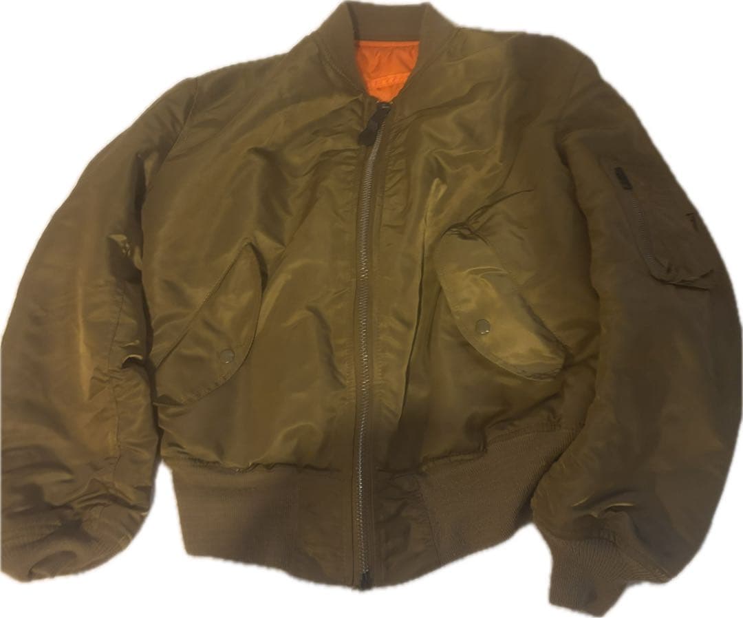 Alpha MA-1 【USA製】90s 旧タグ　ゴールド