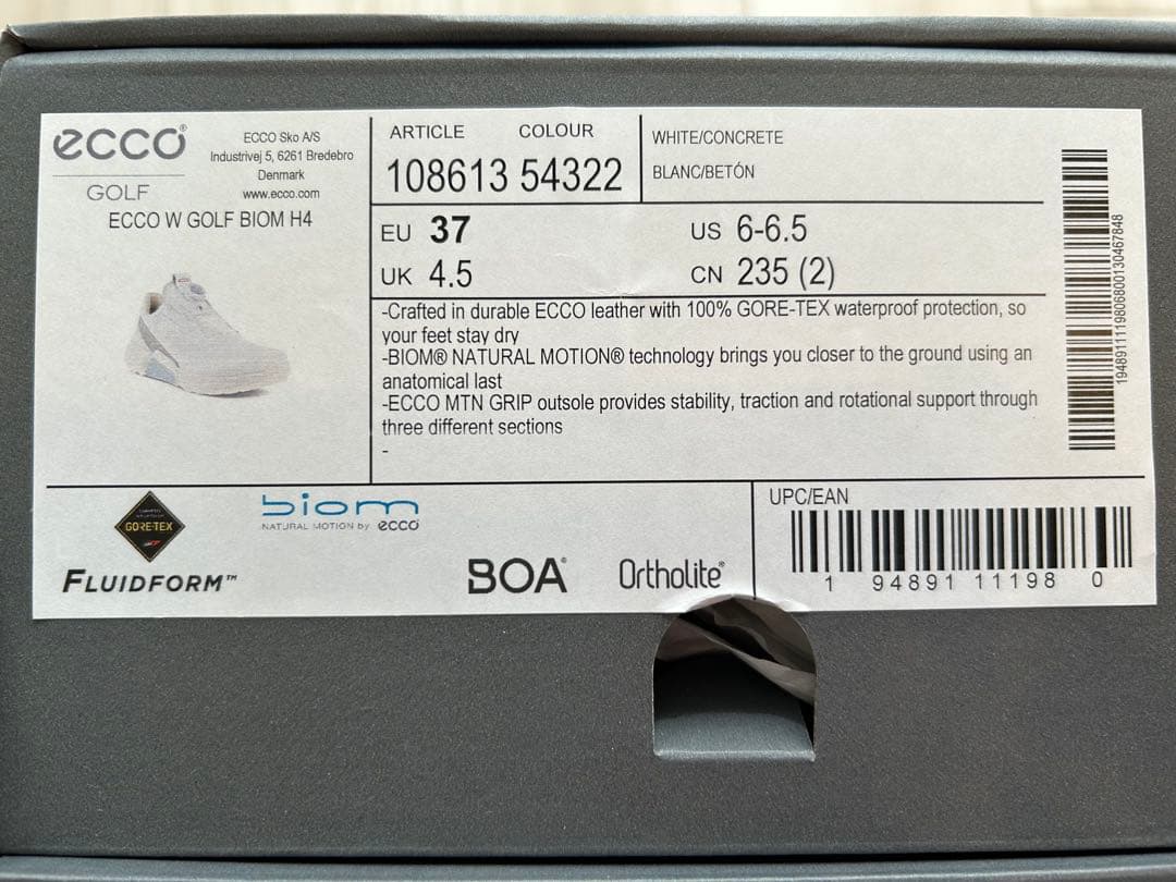 【新品】値下げしました！ecco Golf Biom H4 Boa サイズ37
