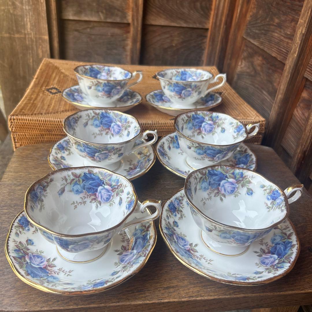 ロイヤルアルバート ムーンライトローズ 6客セット