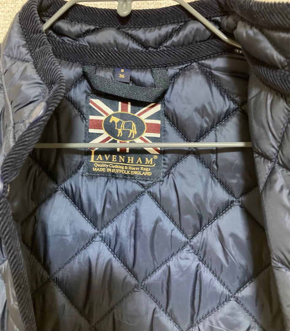 新品未使用　ラベンハム　キルティングベスト　36 ネイビー