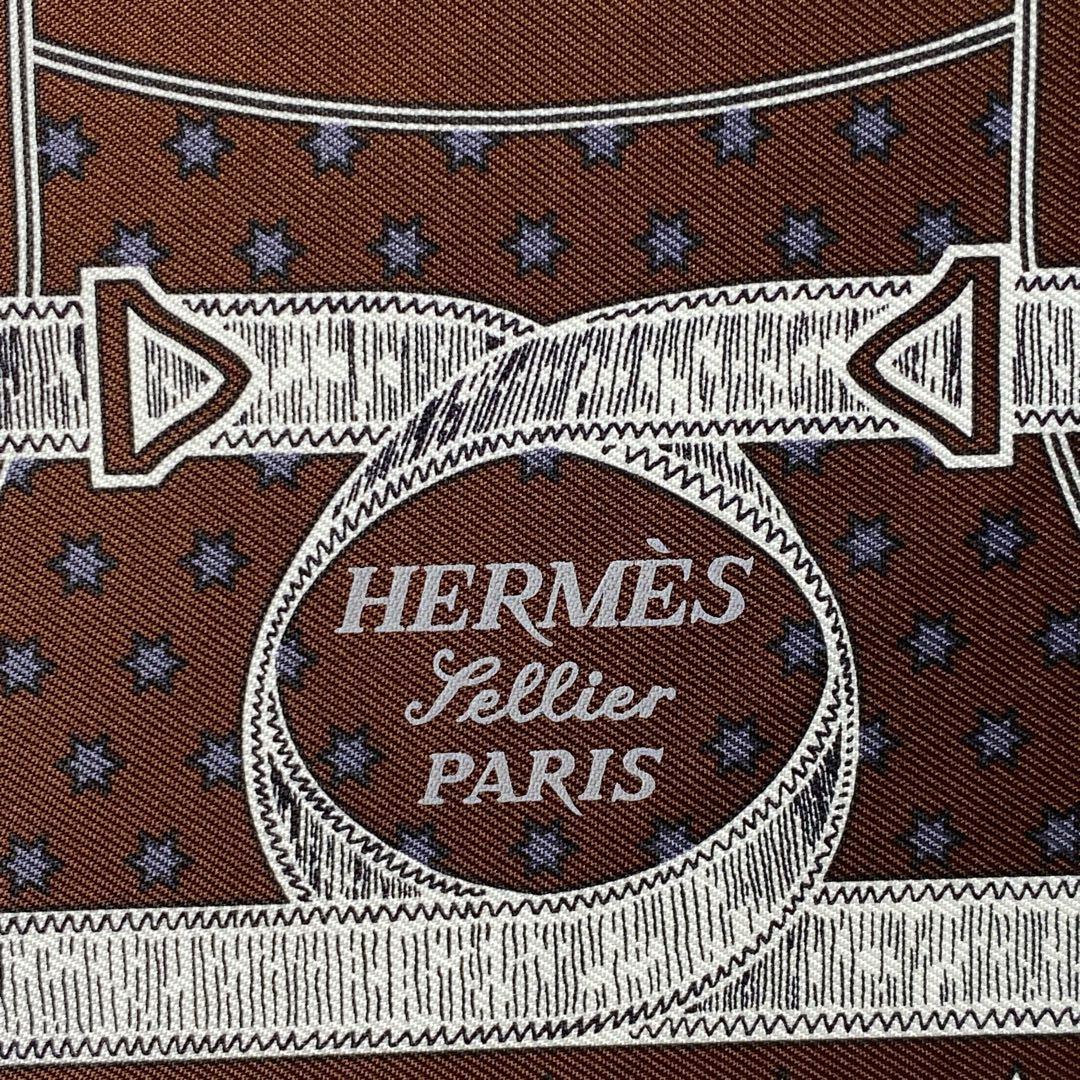 未使用 エルメスHERMESカレ55 スカーフ シルクバンダナエプロン ドール.