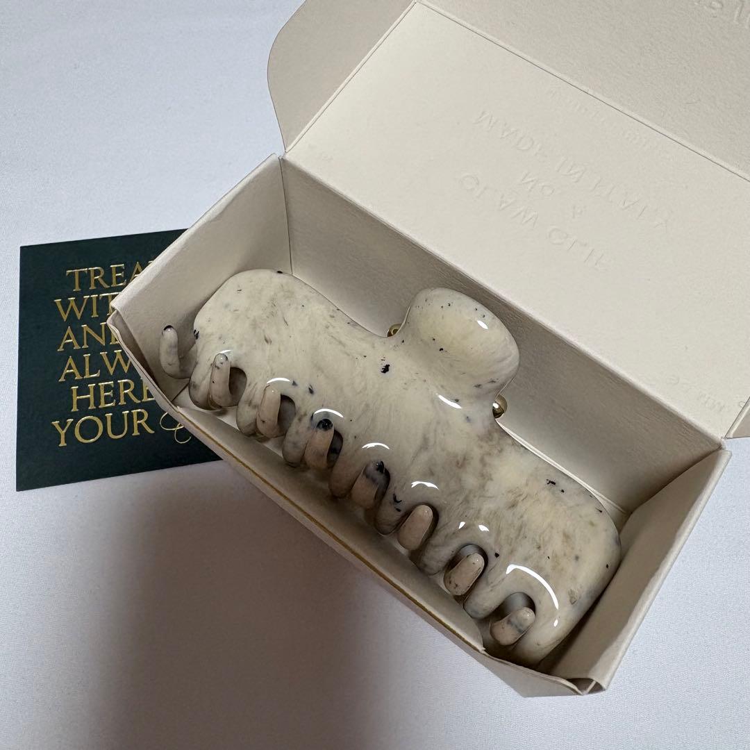 【Undo Hairware】 No. 4 Claw クリップ　グレーマーブル