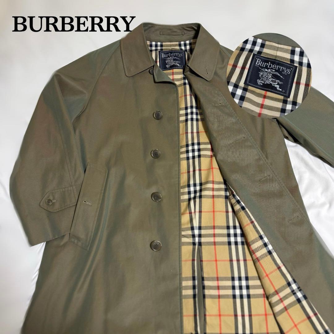 【 美品 】BURBERRY ステンカラーコート ノバチェック レア
