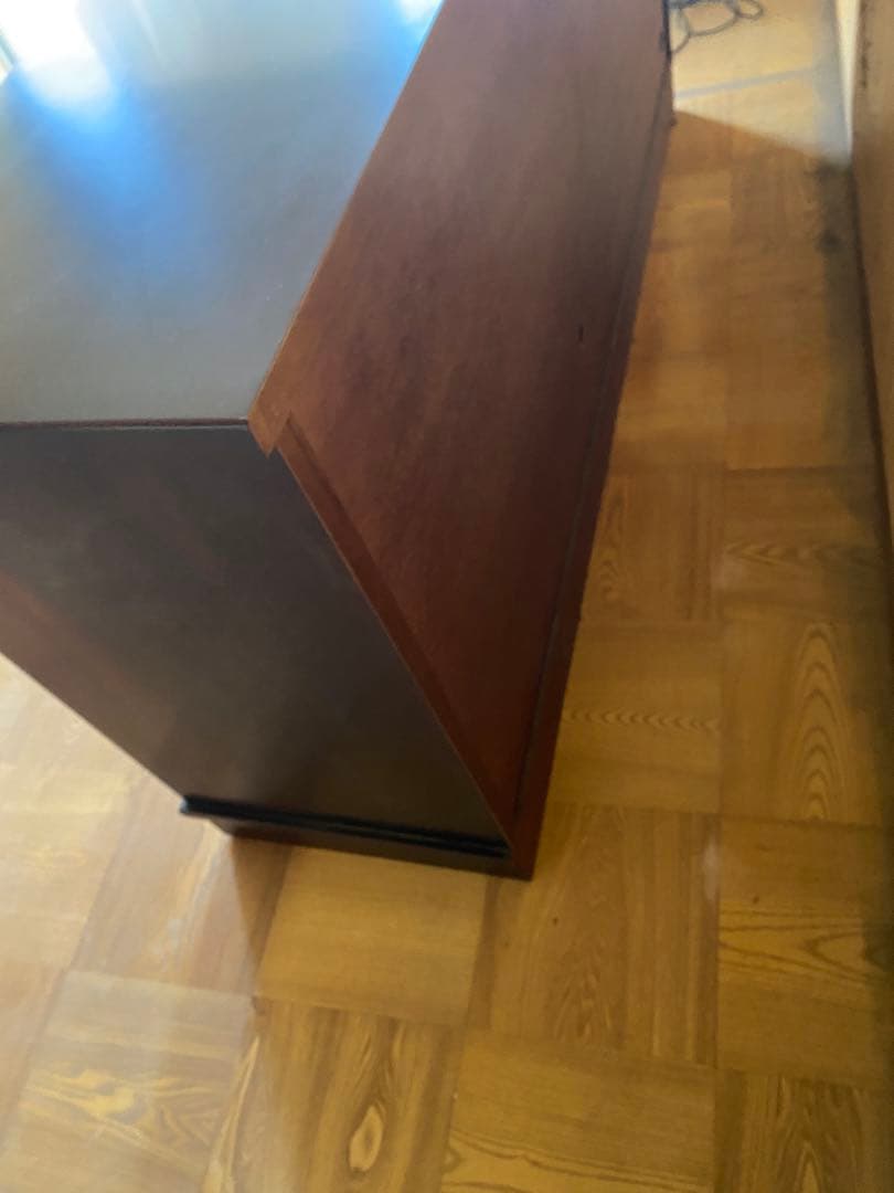 TAKEDOMI サイドボード ローボード木製ガラス扉幅190cm和モダン食器棚