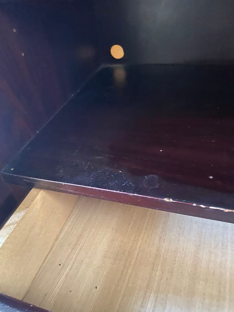 TAKEDOMI サイドボード ローボード木製ガラス扉幅190cm和モダン食器棚