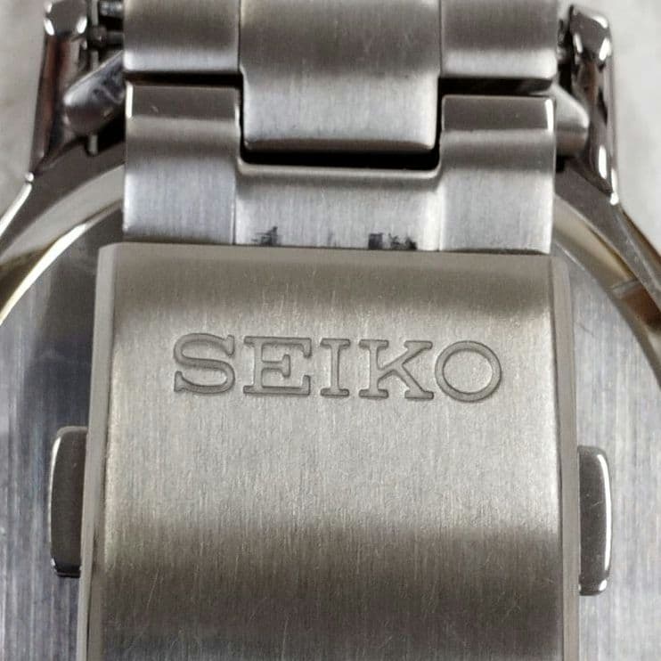 【美品】SEIKO セイコー SBTM167 ソーラー 時計 ステンレス 稼働