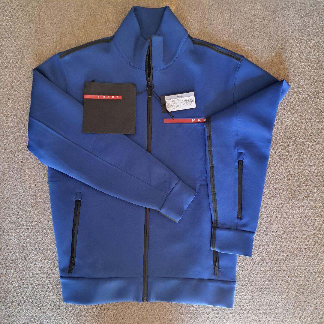 値下中　プラダ ダブルテクニカルジャージー 　スウェット　ジャケット ブルゾンM