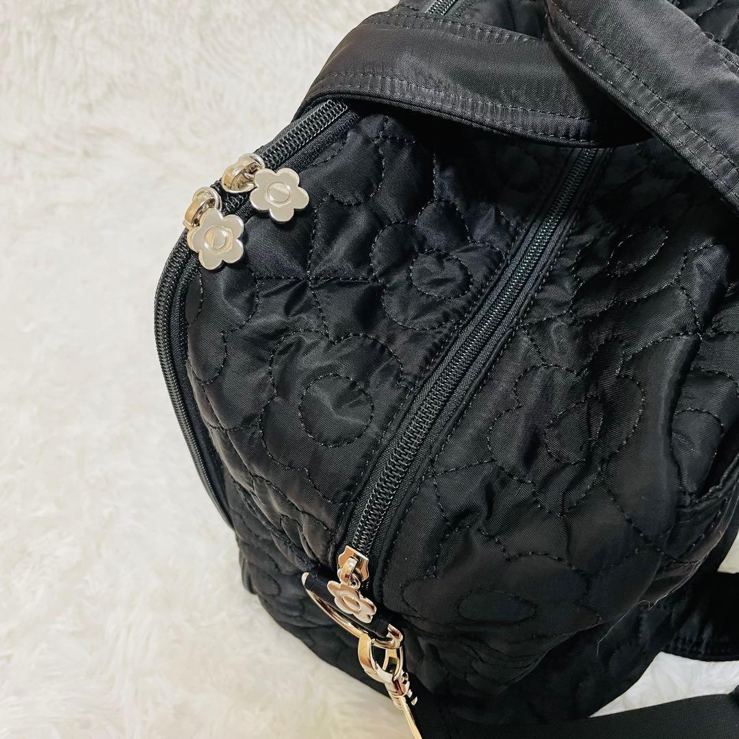 マリークワント デイジーキルトボストンバッグ　キャリーオンバッグ