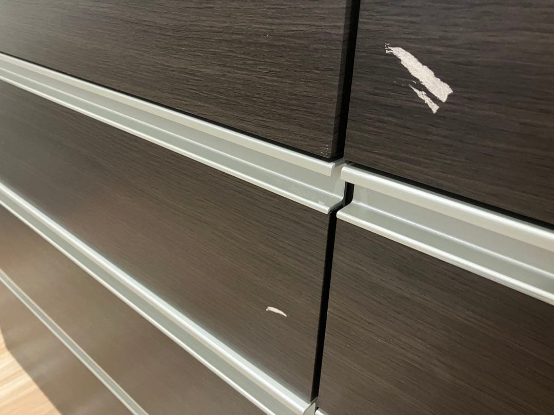 ダークブラウン 木製チェスト