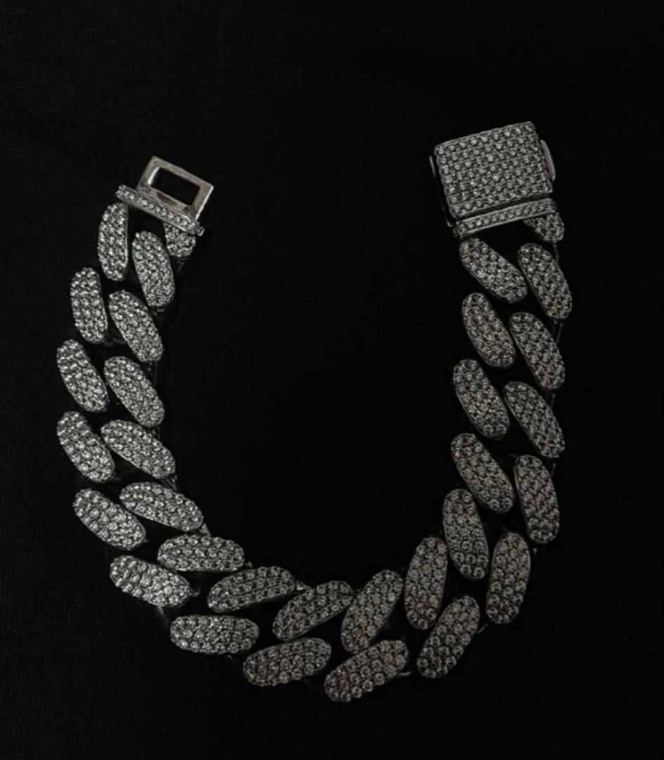 AVALANCHE 喜平マイアミシルバー925チェーンリンクブレスレット