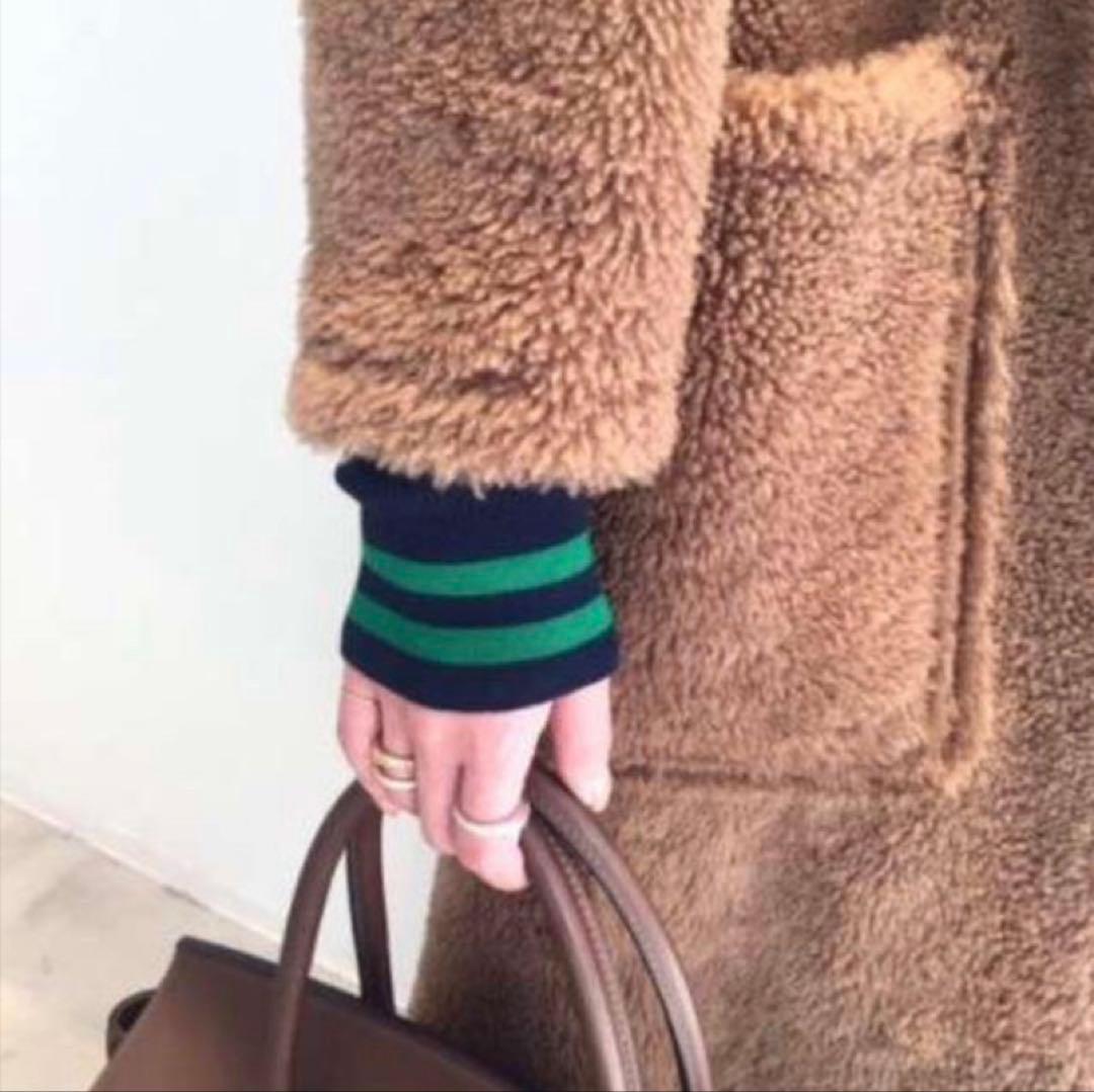 は*な様 アパルトモン Sleeve Line ボートネック rib Knit