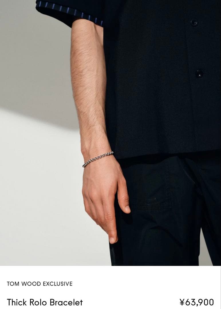 ほぼ新品！TOM WOOD Thick Rolo chain セット売り