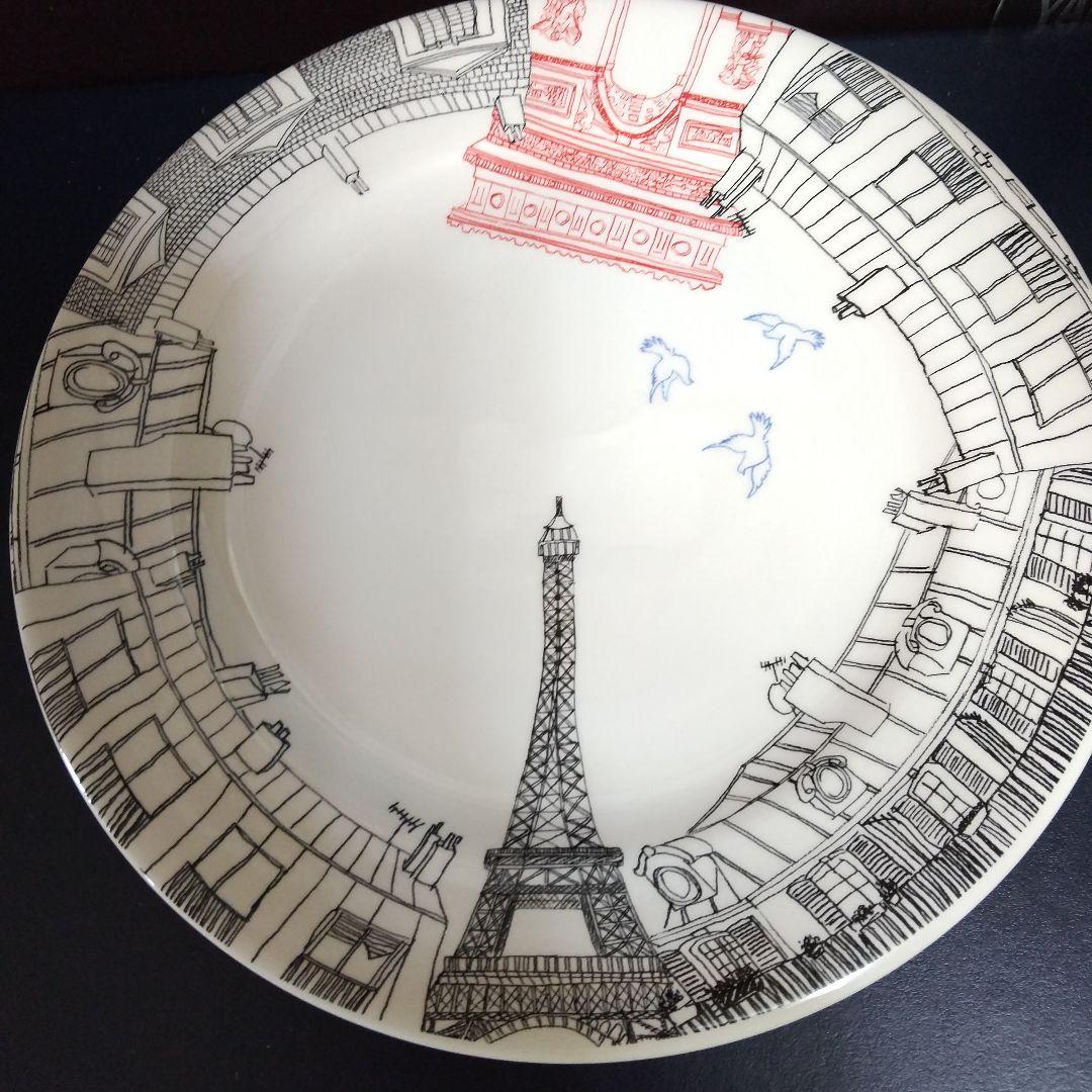 （新品未使用)ジアン「サ.セ・パリ」パリの風景デザート皿二枚22cm