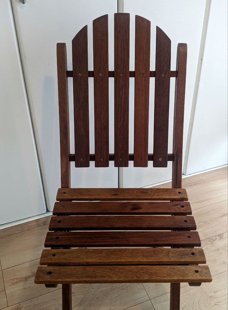 アンティーク木製折りたたみ椅子