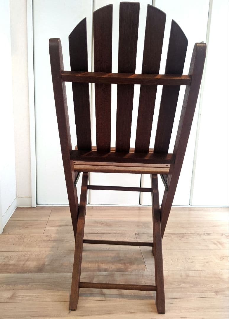 アンティーク木製折りたたみ椅子