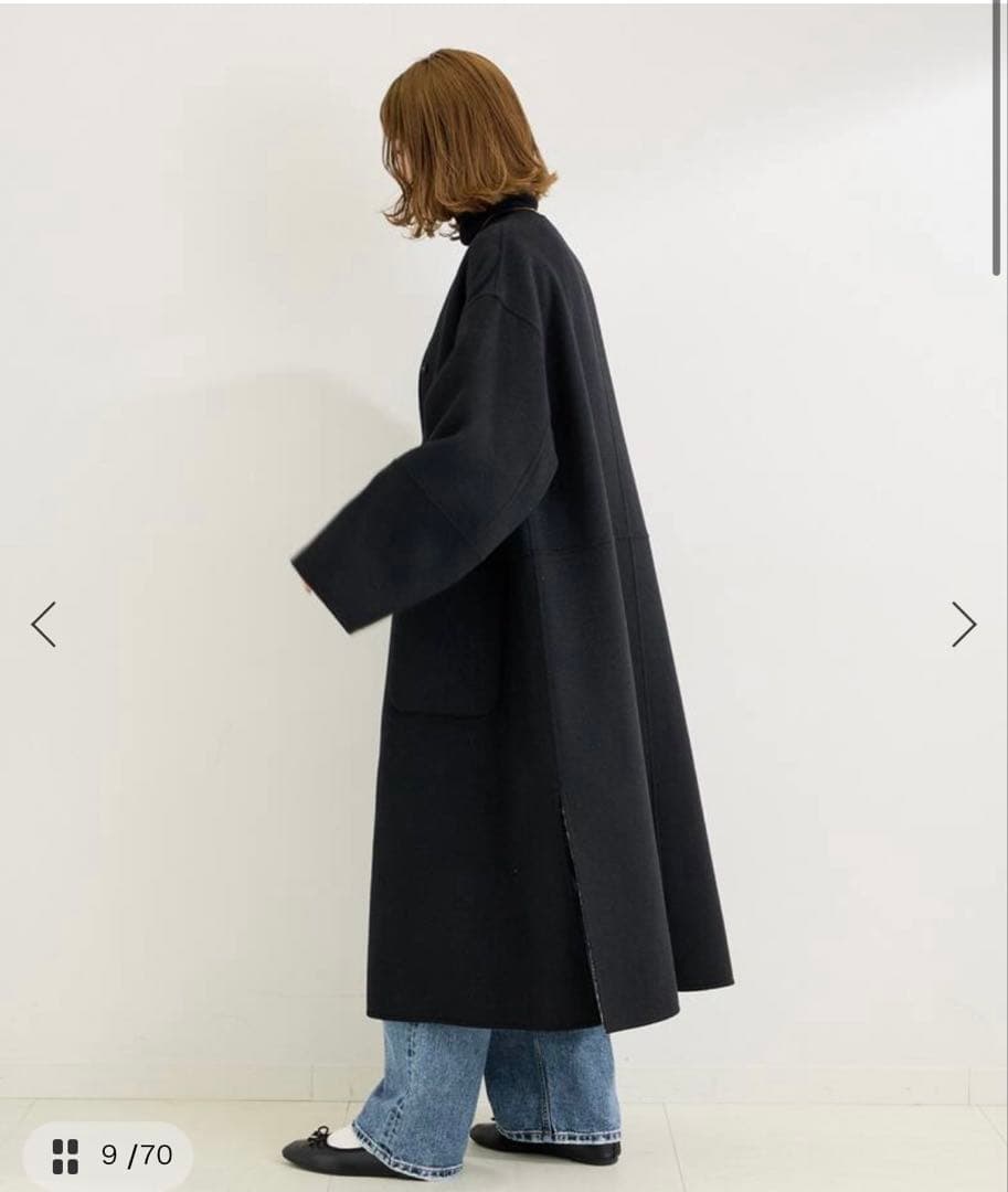 B.C STOCK S120ブレンドリバーシブルコート 黒S