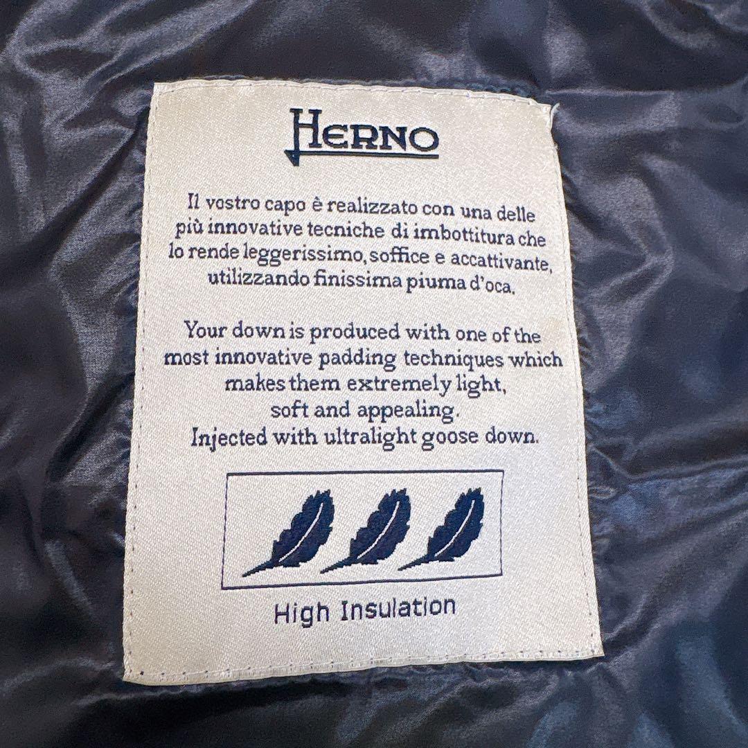 定価17万✨超軽量HERNO エコファー切替　スタンドカラーダウンコート