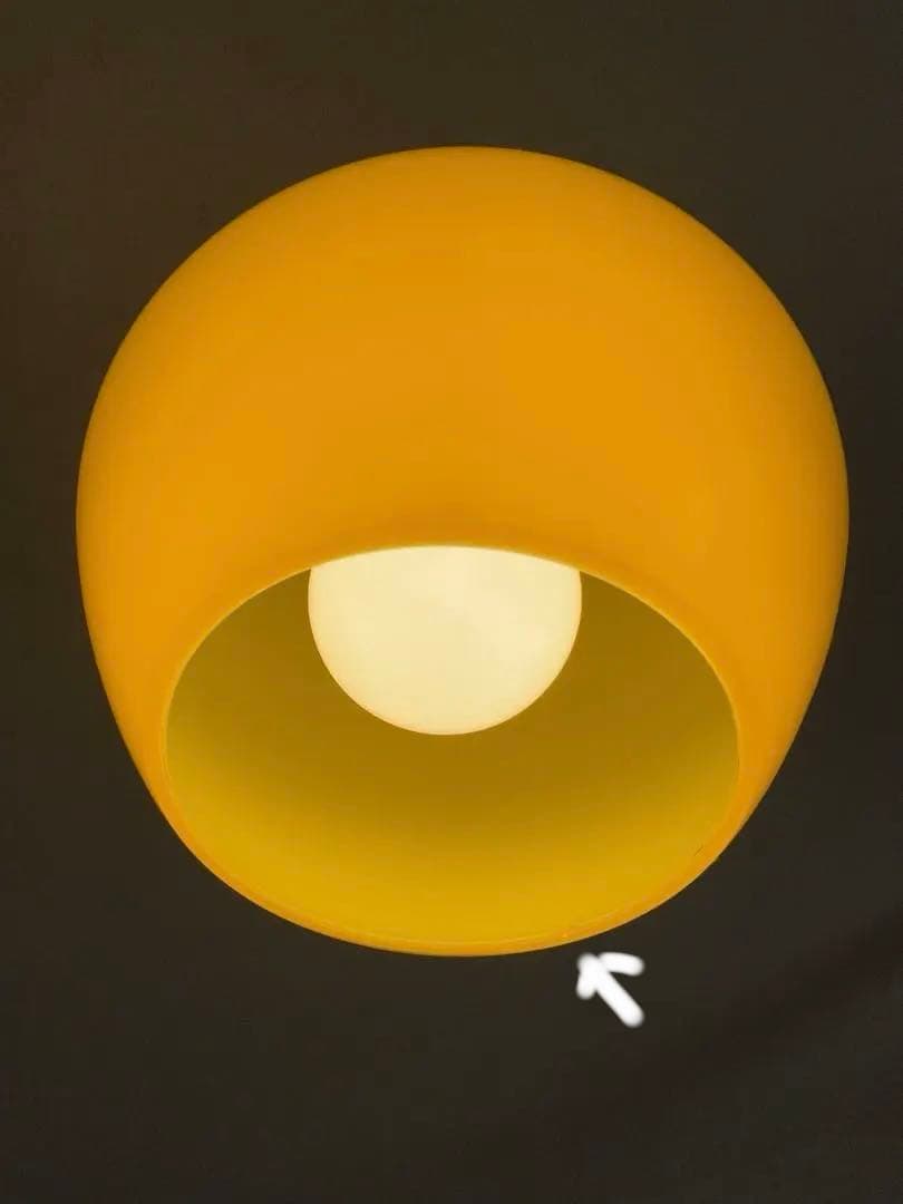 再最終値下げ❗️昭和レトロ ビンテージ天井吊り下げライト（ガラス製）