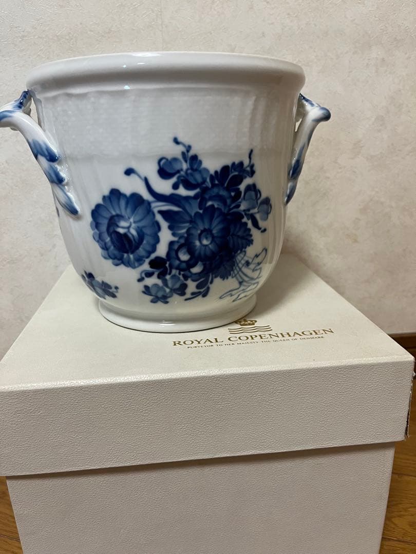 廃盤　ロイヤルコペンハーゲン　ブルーフラワーカーブ　ワインクーラー　　希少