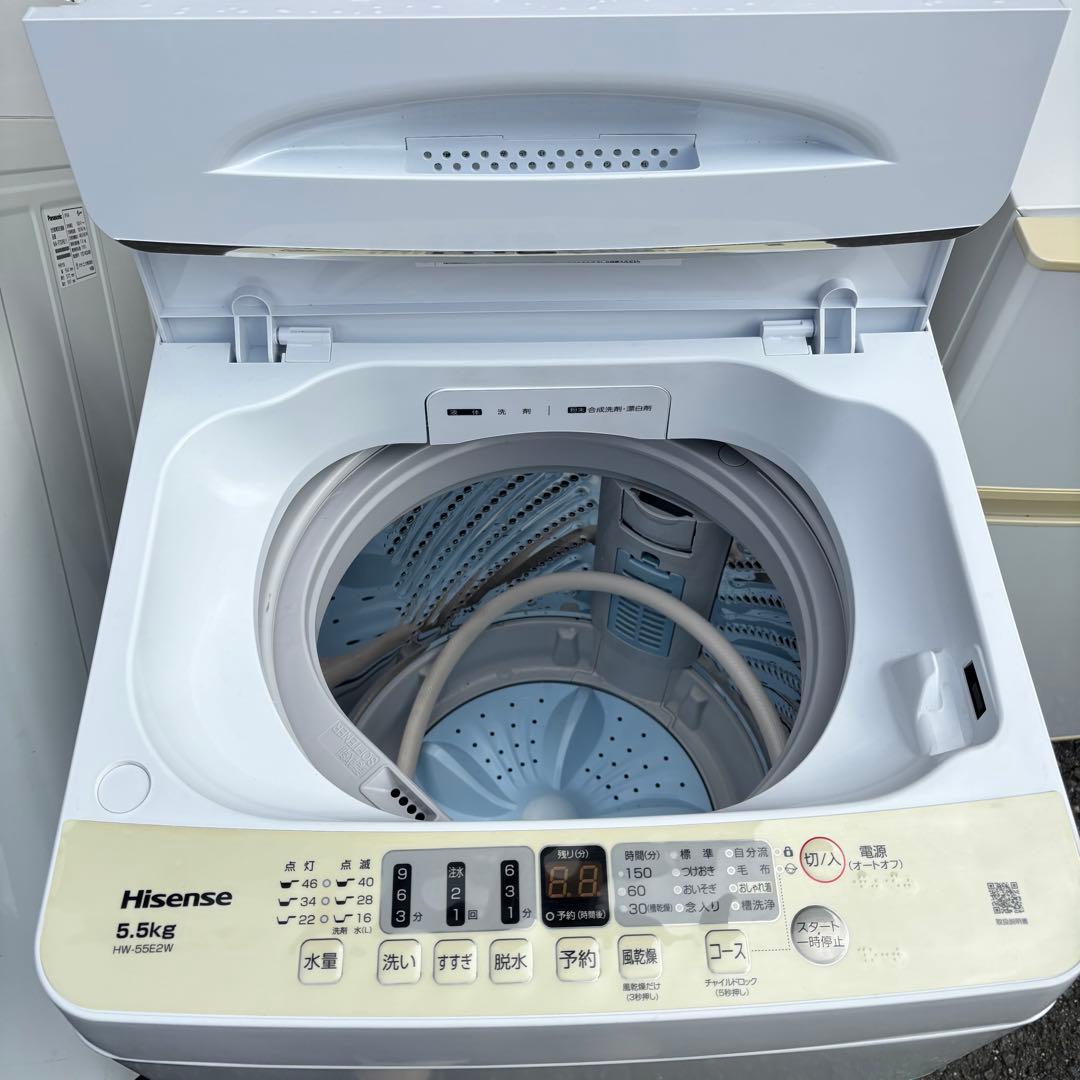 Hisense 5.5kg 全自動洗濯機 HW-55E2W◇2023年製