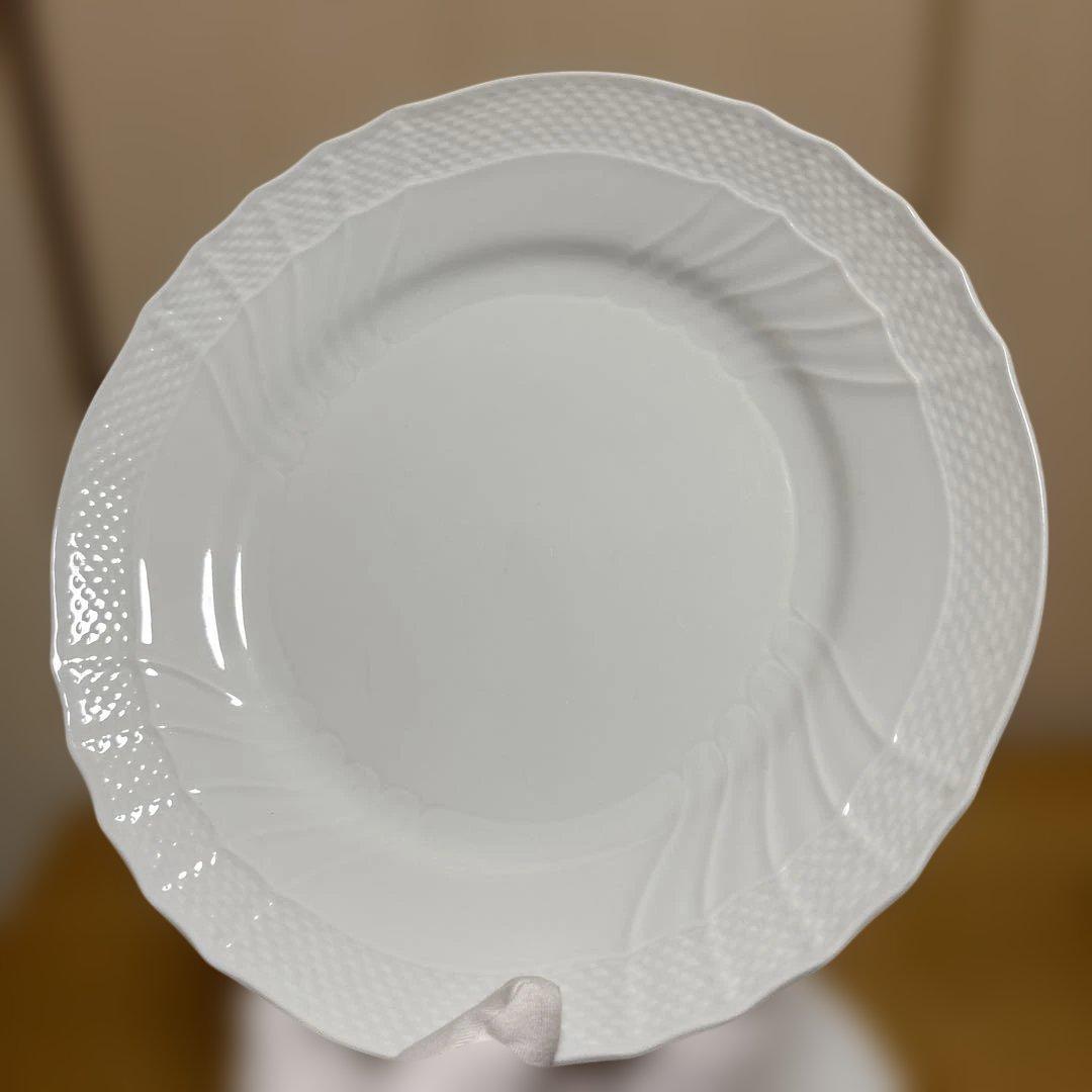 リチャードジノリ　ベッキオホワイト　プレート24㎝　4枚