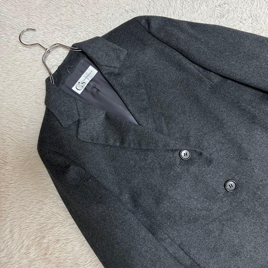 【未使用級】キャノンクリエイション マキシ丈 カシミヤ100% チェスターコート