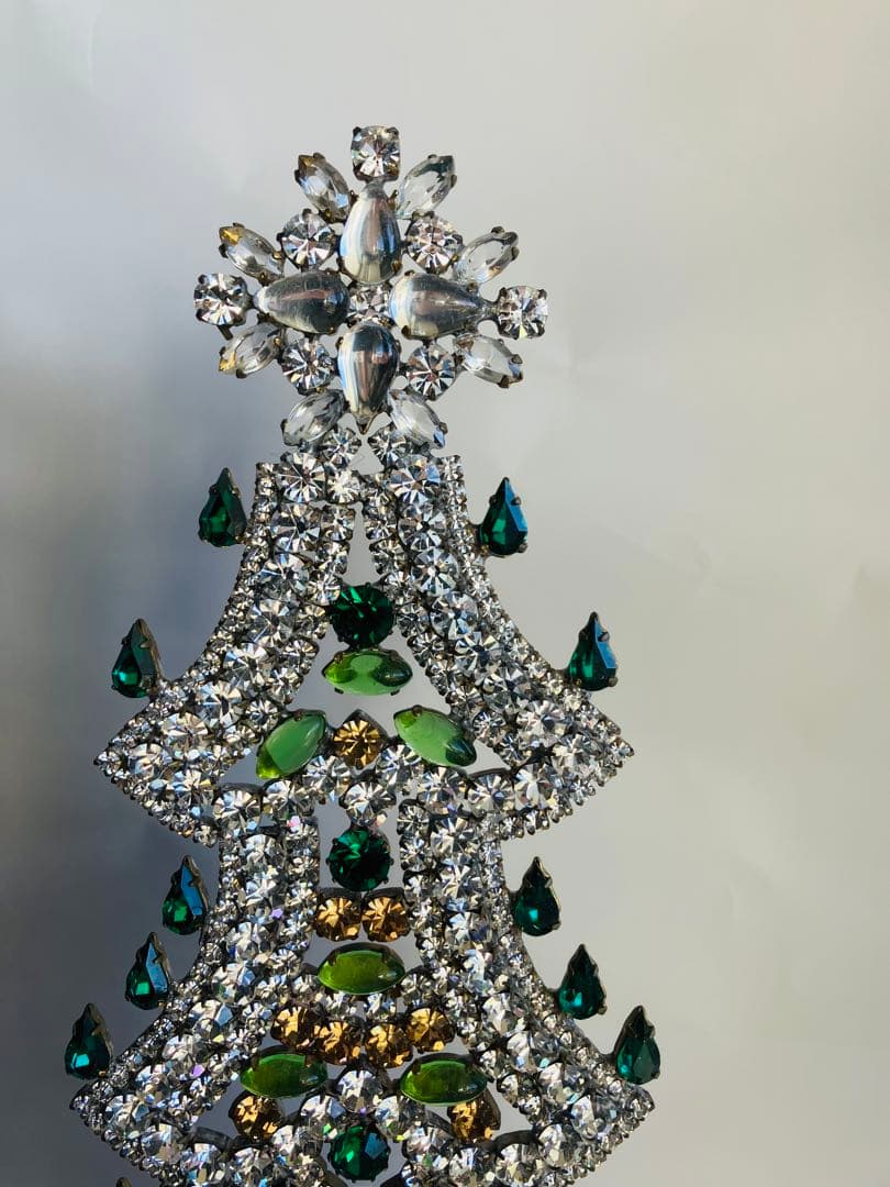 特大33cm◆ チェコ　ヴィンテージクリスマスツリー◆刻印あり