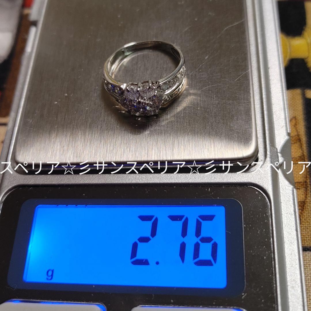 Pt900　ダイヤモンド1.00ctフラワーリング