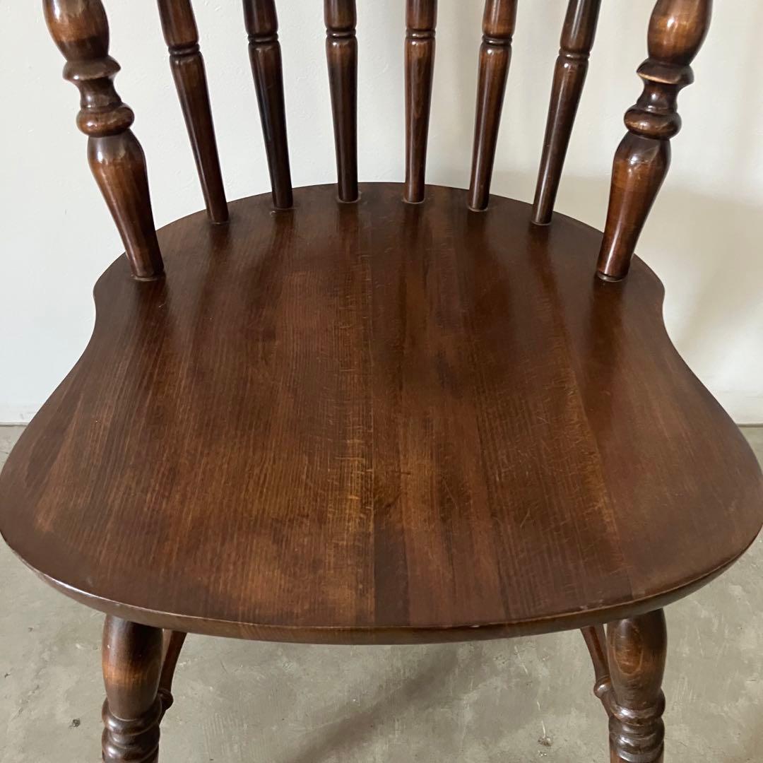 レトロ　アンティーク　古家具　キツツキ　柏木工　飛騨産業　ウィンザーチェア　椅子