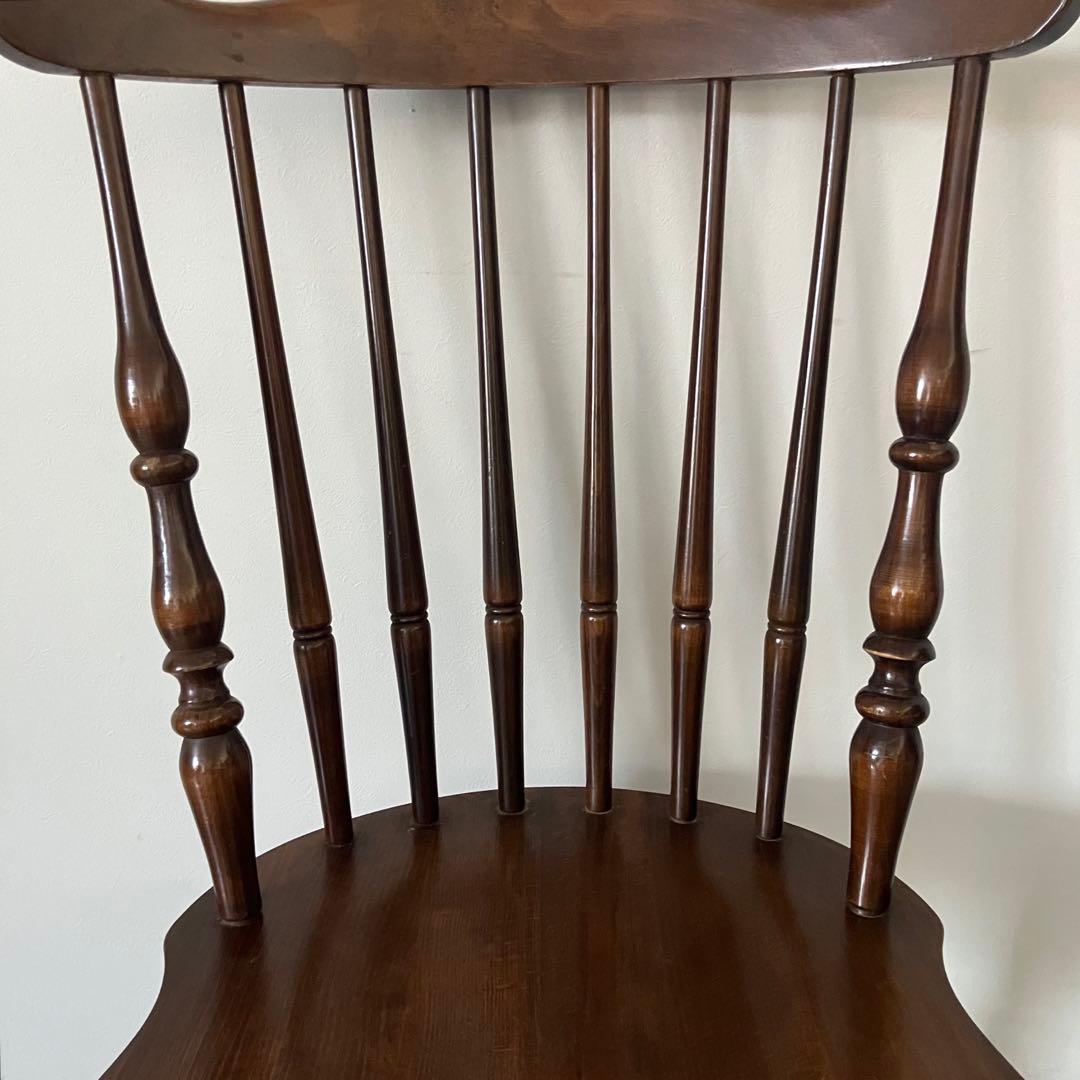 レトロ　アンティーク　古家具　キツツキ　柏木工　飛騨産業　ウィンザーチェア　椅子