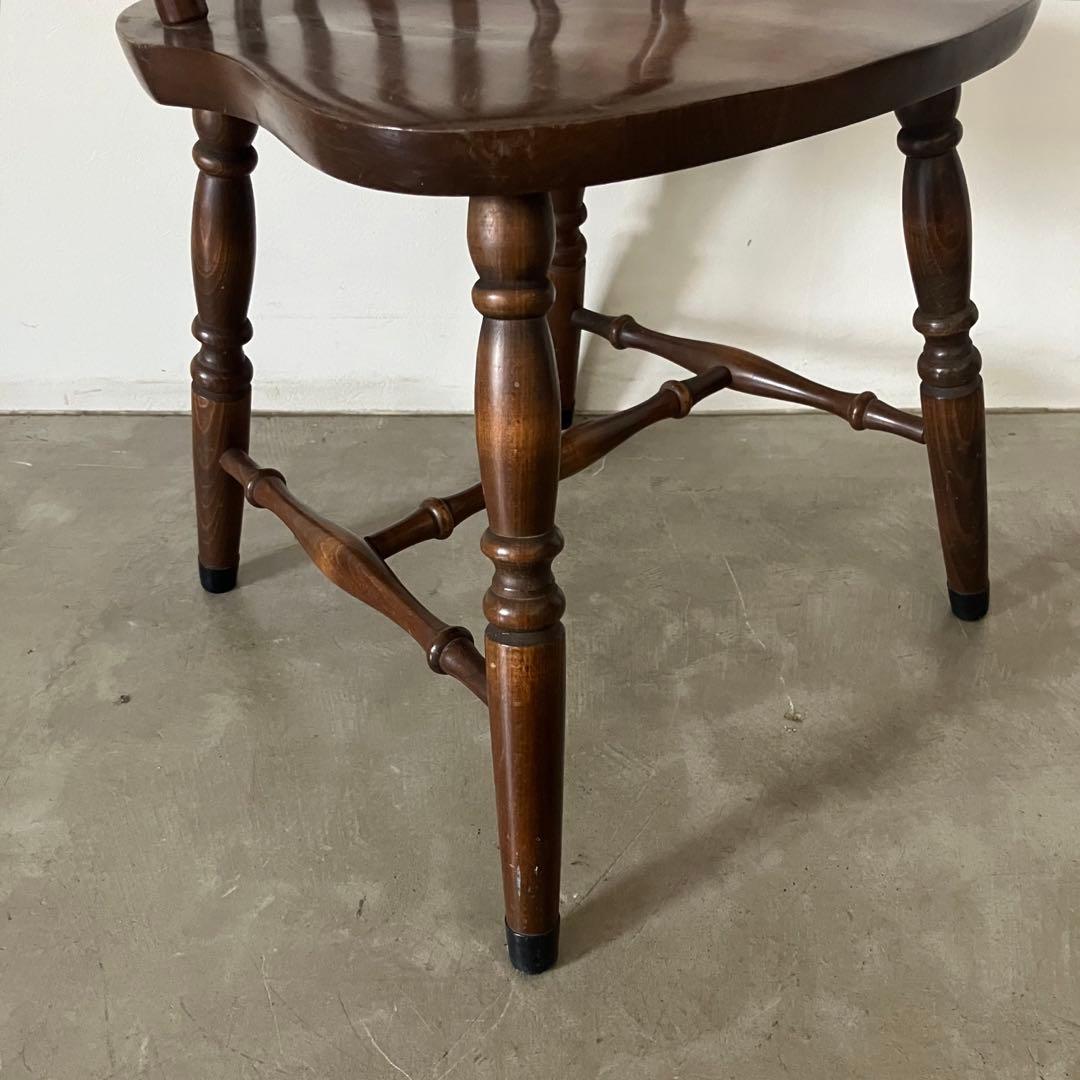 レトロ　アンティーク　古家具　キツツキ　柏木工　飛騨産業　ウィンザーチェア　椅子