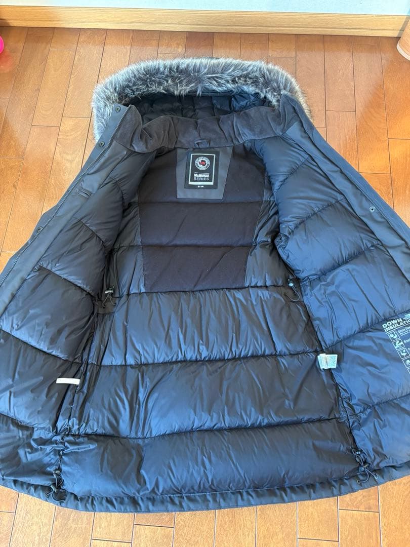 ダウンジャケット フード付き ブラック