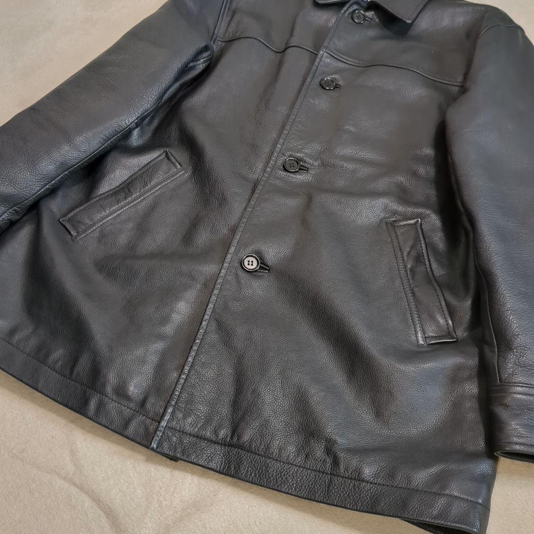 美品 オールドギャップ カーコート ブラック リアルレザー Mサイズ 野村訓市
