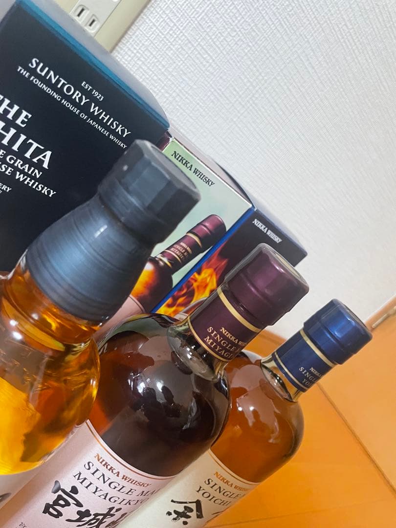 ウイスキーセット：THE CHITA、宮城峡、余市