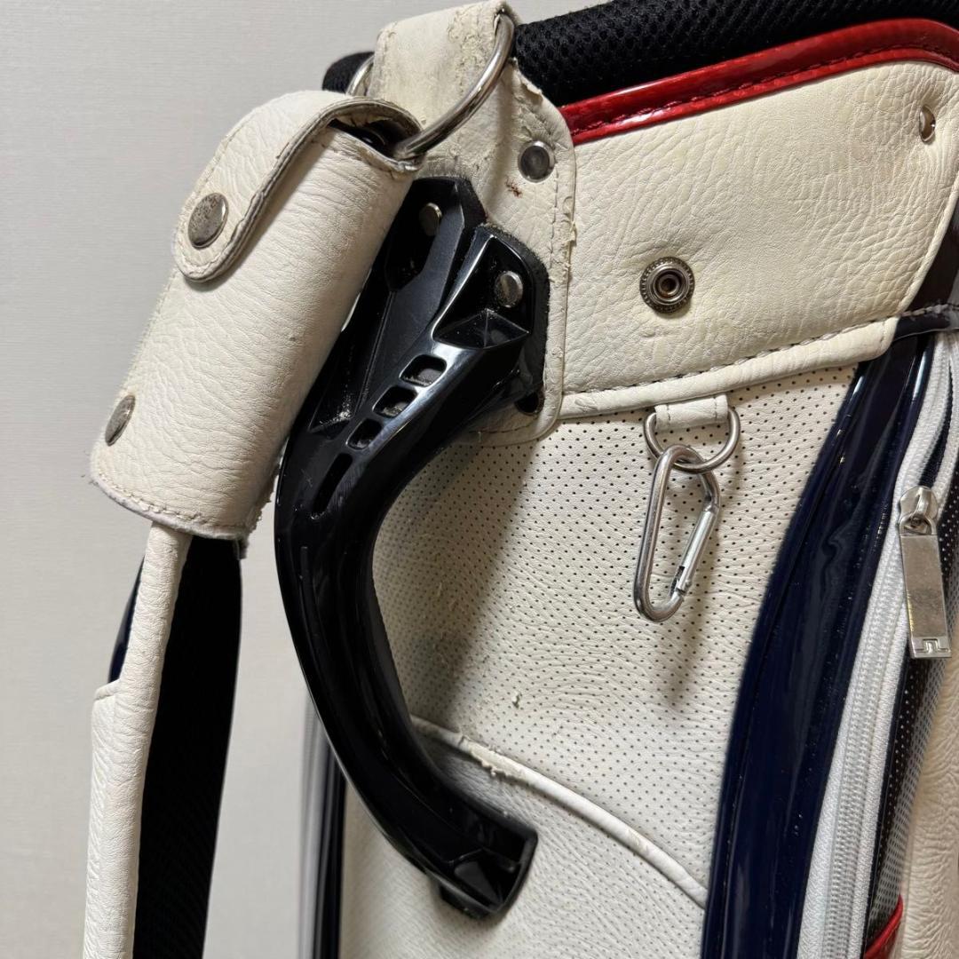 J.LINDEBERG J.リンドバーグ キャディバッグ レザー ホワイト