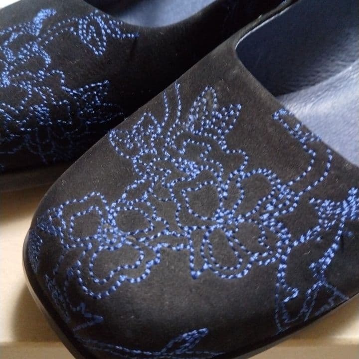 CAMPER・刺繍ストラップシューズ・サイズ37・ヒール約4㎝