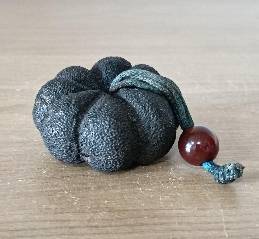 南瓜実根付　提物　根付　縁起物　瓜根付　古根付