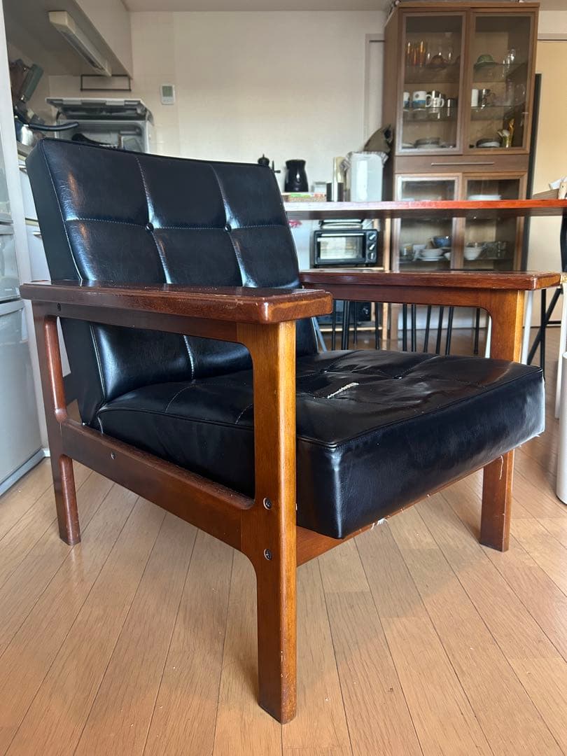 オールドカリモク　kチェア　ワンシーター